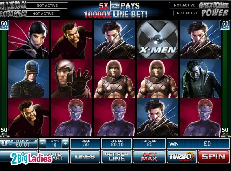 X-Men 50 Lines Slot